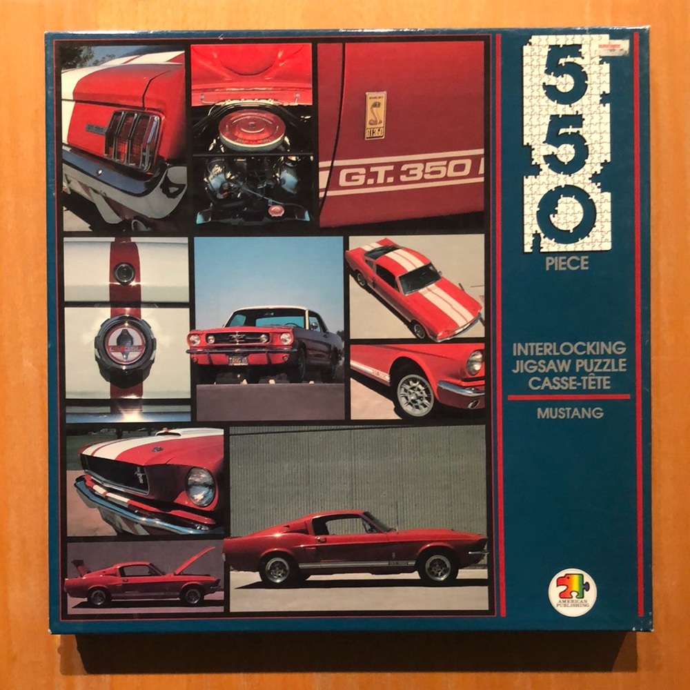550 Piece Vintage Mustang Jigsaw Puzzle